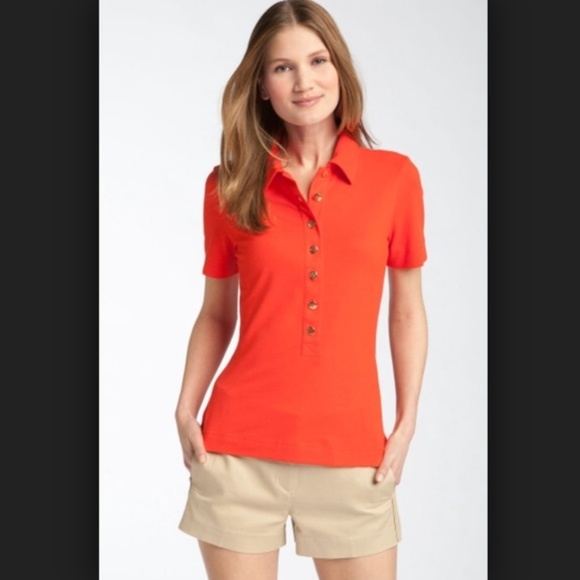 gold polo shirts womens